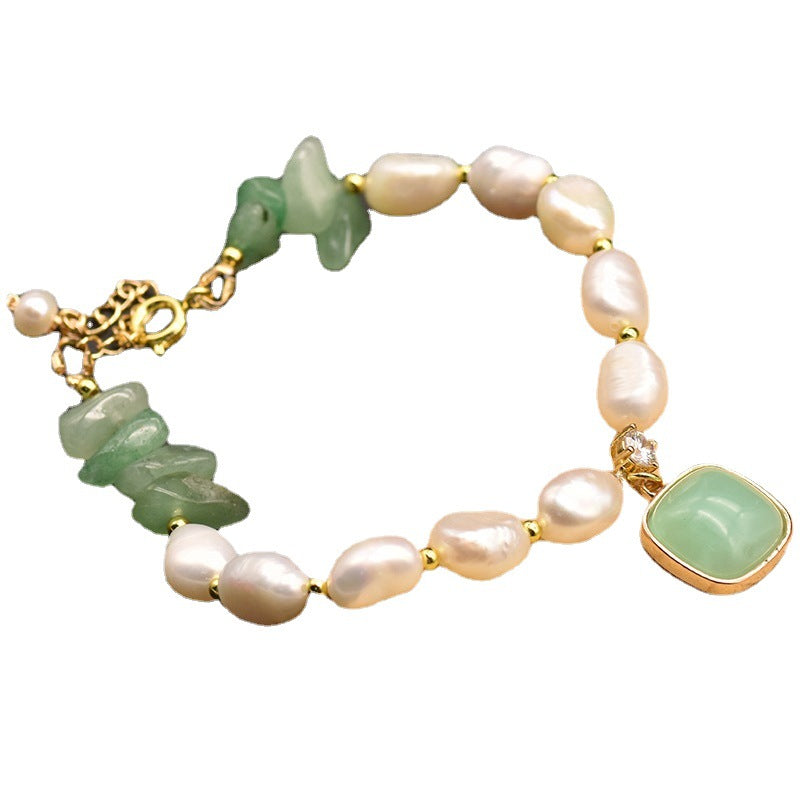 Natural Stone Baroque Pearl Bracelet