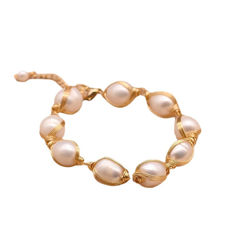 Natural Freshwater Pearl Bracelet Female Winding Bracelet