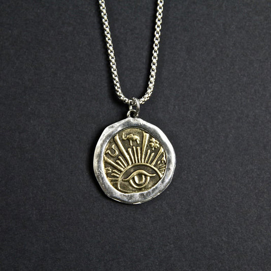 Evil Eye Alloy Good Luck Pendant Necklace