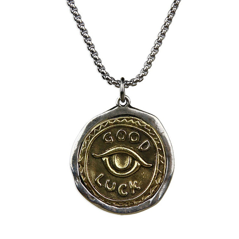 Evil Eye Alloy Good Luck Pendant Necklace