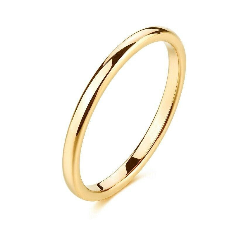 Color-fast Titanium Steel Ring Fashion Simple Thin Ring