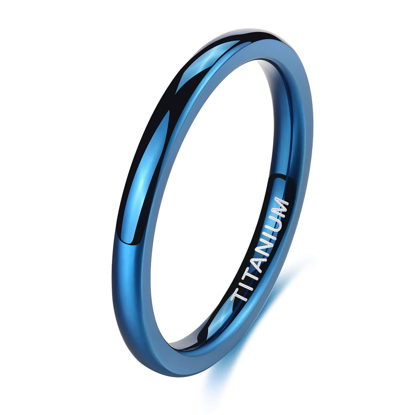 Color-fast Titanium Steel Ring Fashion Simple Thin Ring