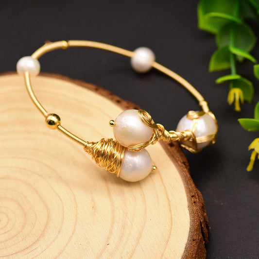 Pearl winding boutique bracelet