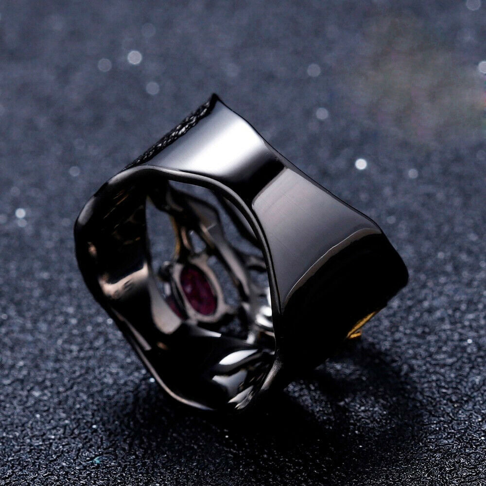 Garnet crystal ring