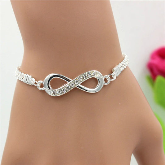 Infinity diamond bracelet