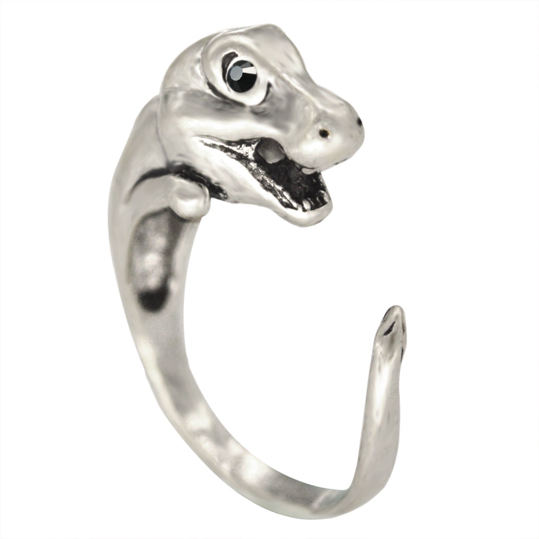 New adjustable dinosaur vintage ring animal ring