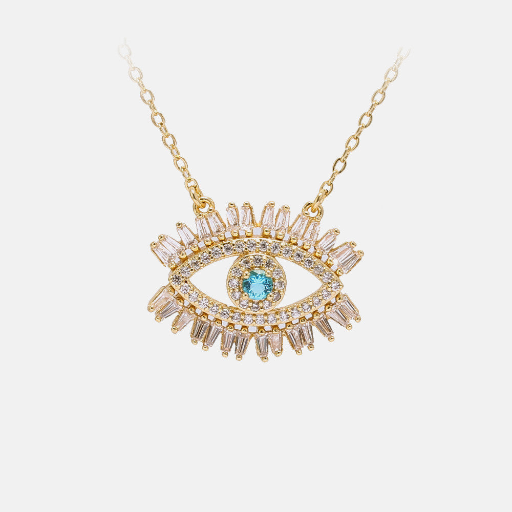 Symbolic Evil Eye Pendant Necklace