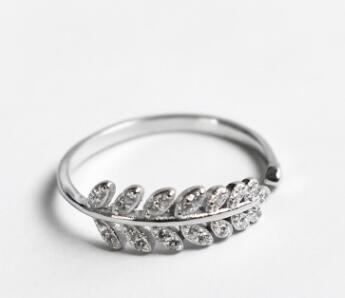 925 Silver Leaf Ring