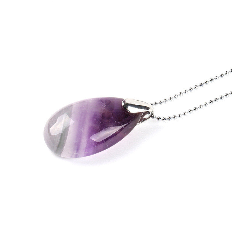 Crystal drop pendant necklace