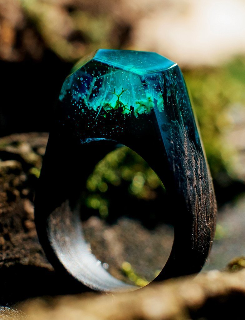 Resin wood ring