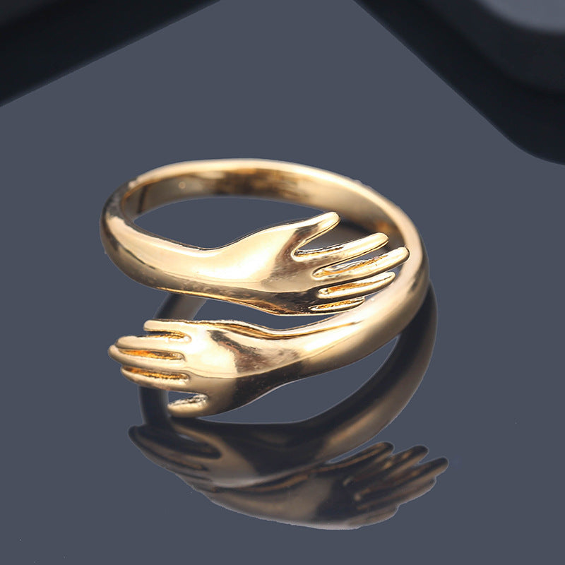 Cute two-hand  ring