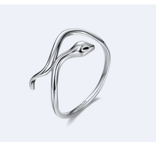 925 Silver Ring Serpentine Couple Rings Korean Creative Animal Rings