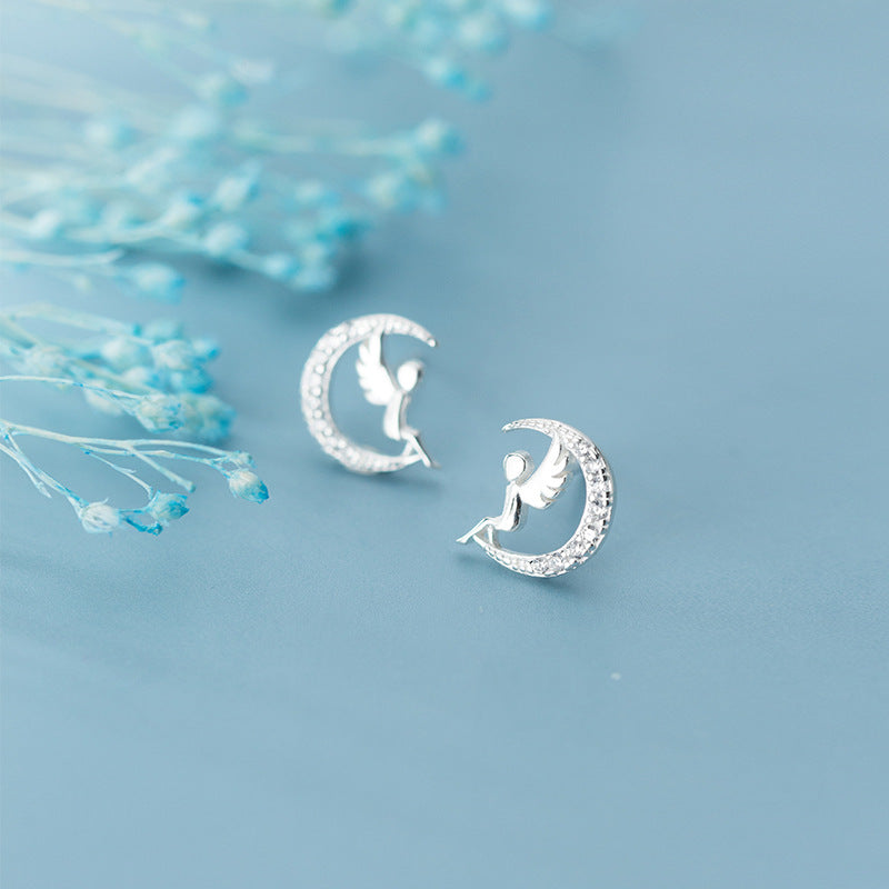 Stud earrings with diamonds and girl earrings