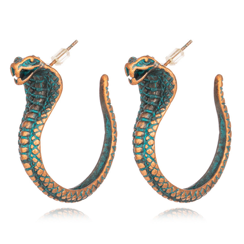 Individual snake earrings