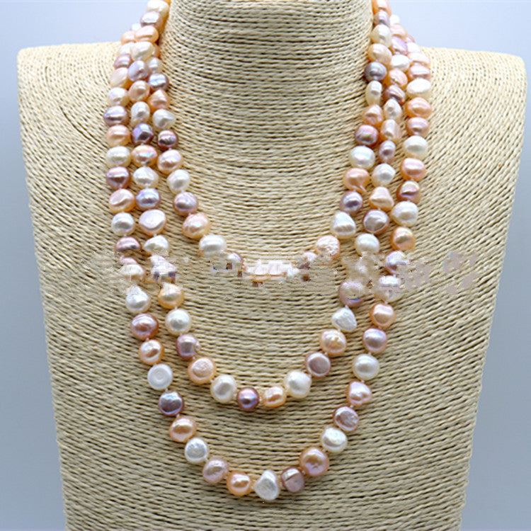 Sweater necklace pearl