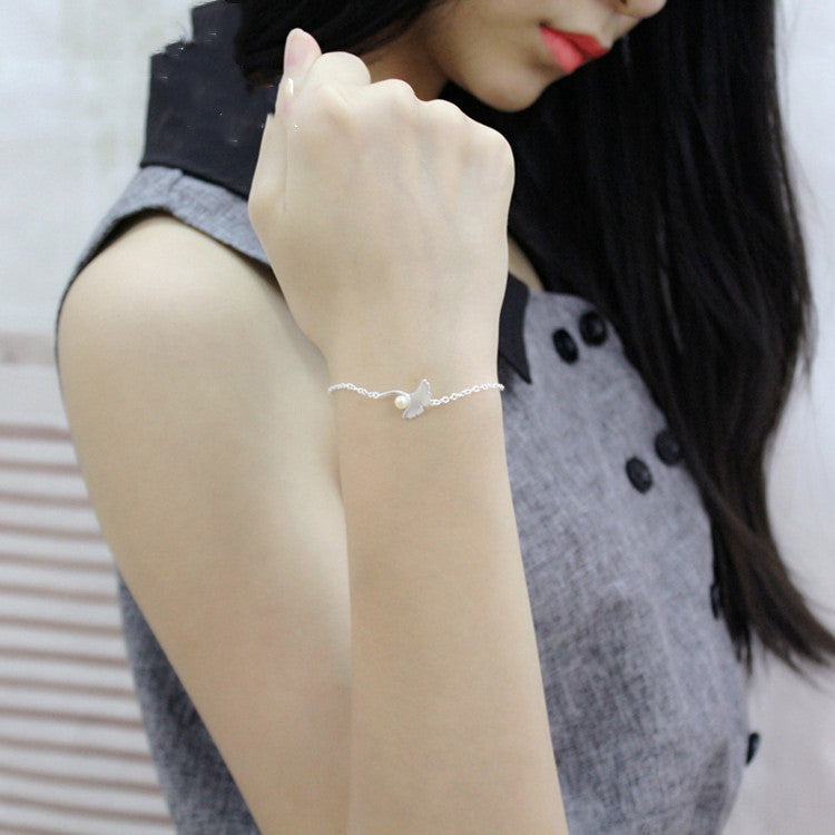 Pearl ginkgo bracelet