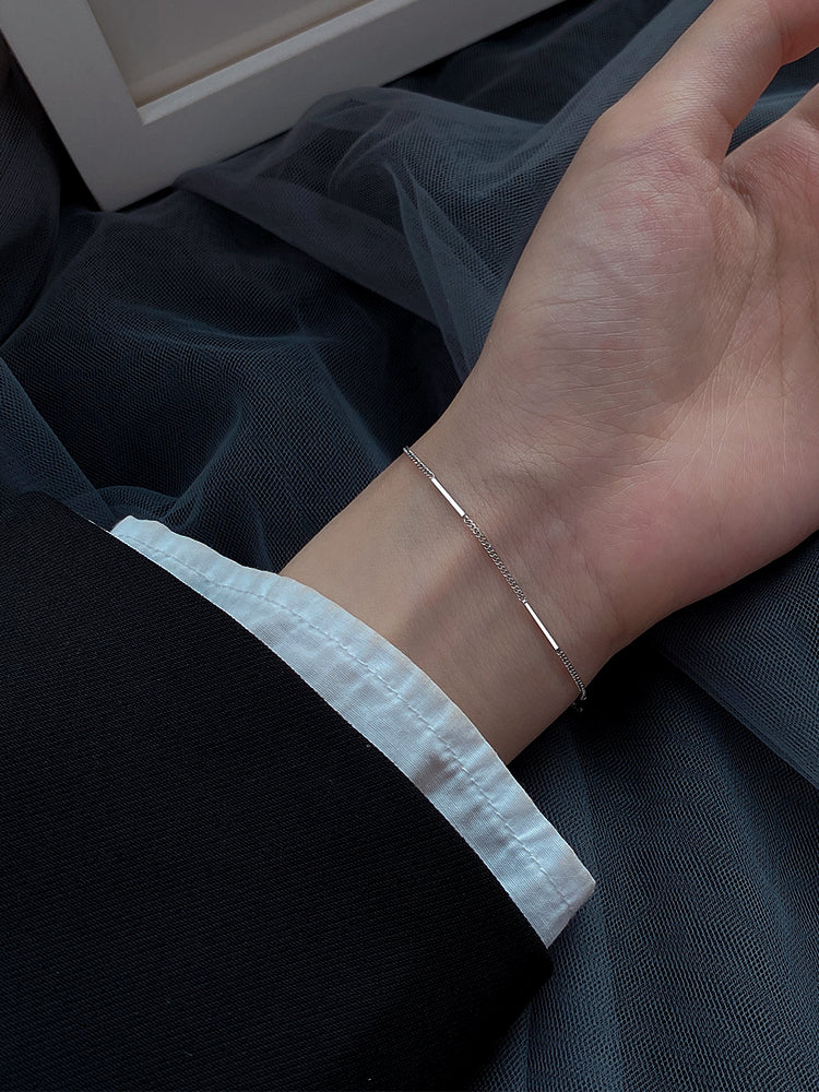 925 sterling silver simple bracelet