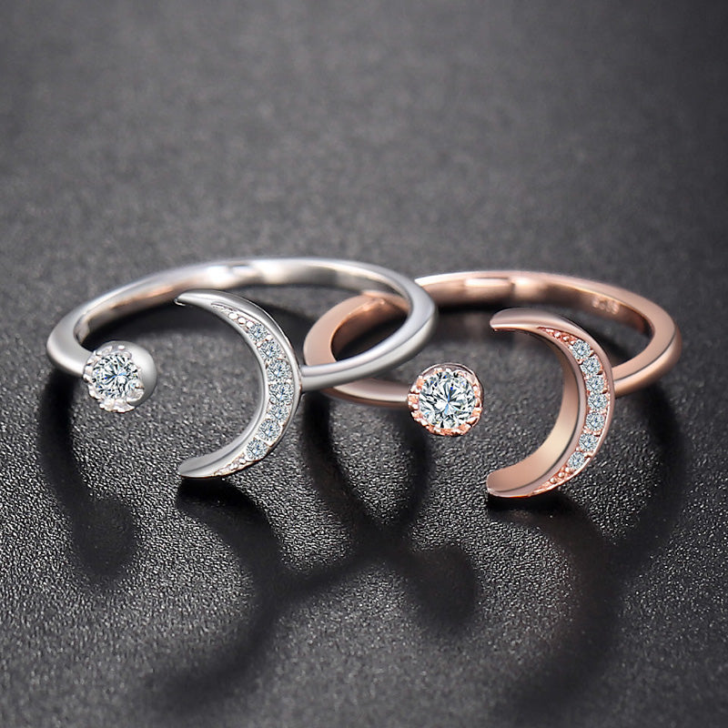 Star moon ring