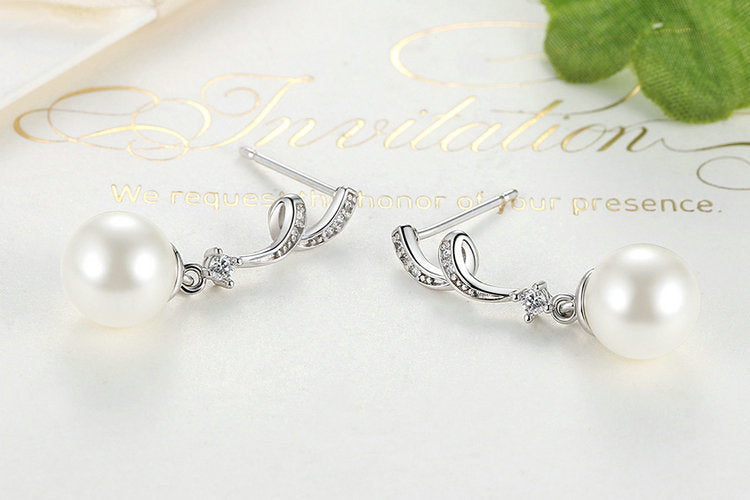 Pearl earrings