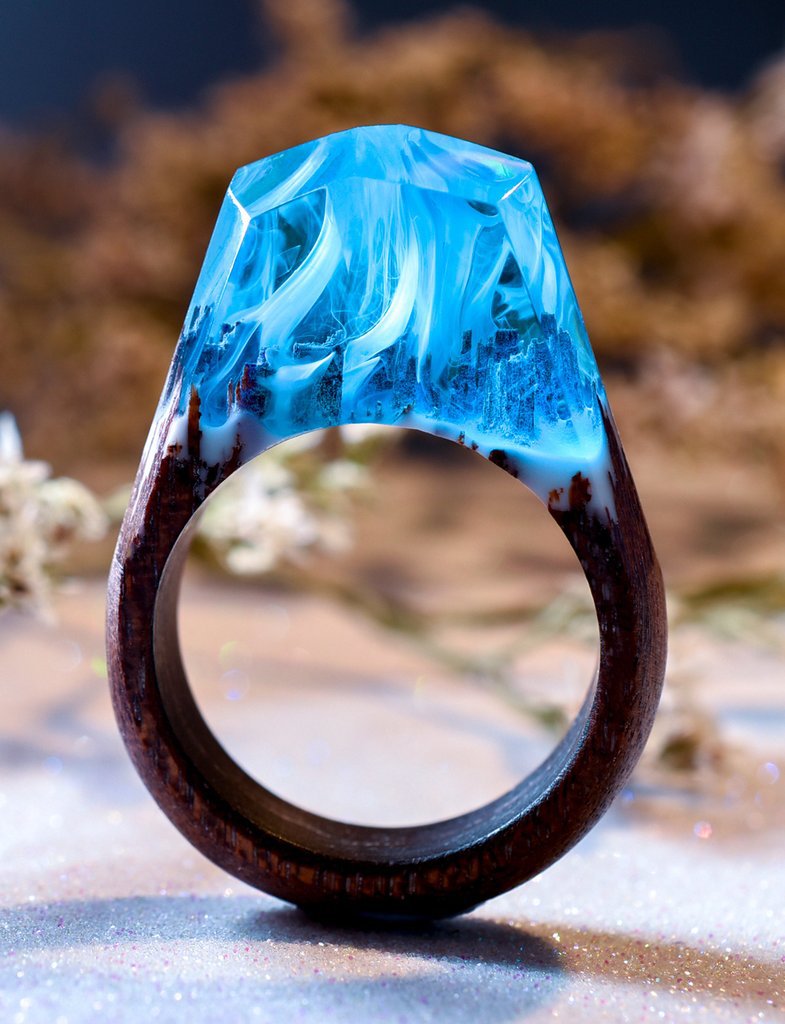 Resin wood ring