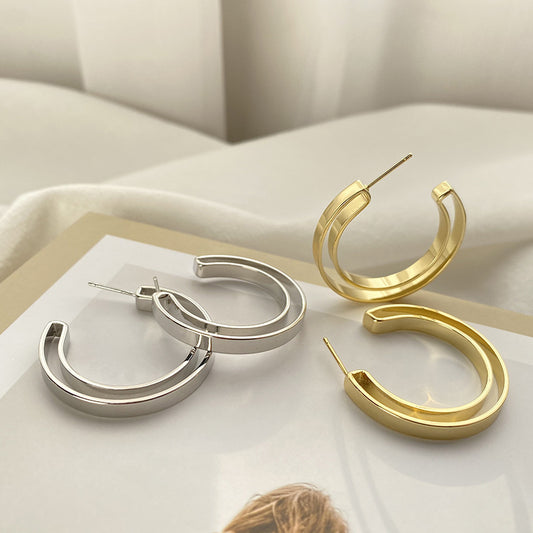 Women's Irregular European And American Hoop Earrings