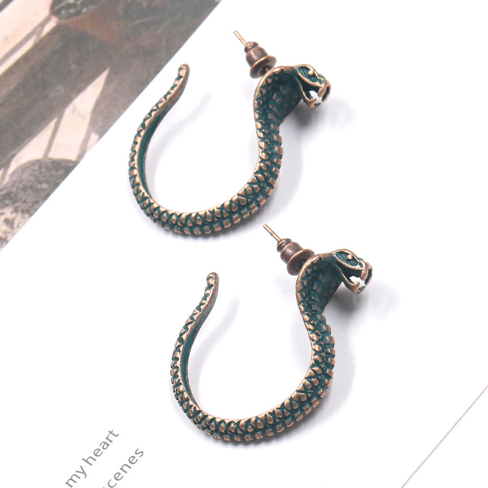 Individual snake earrings