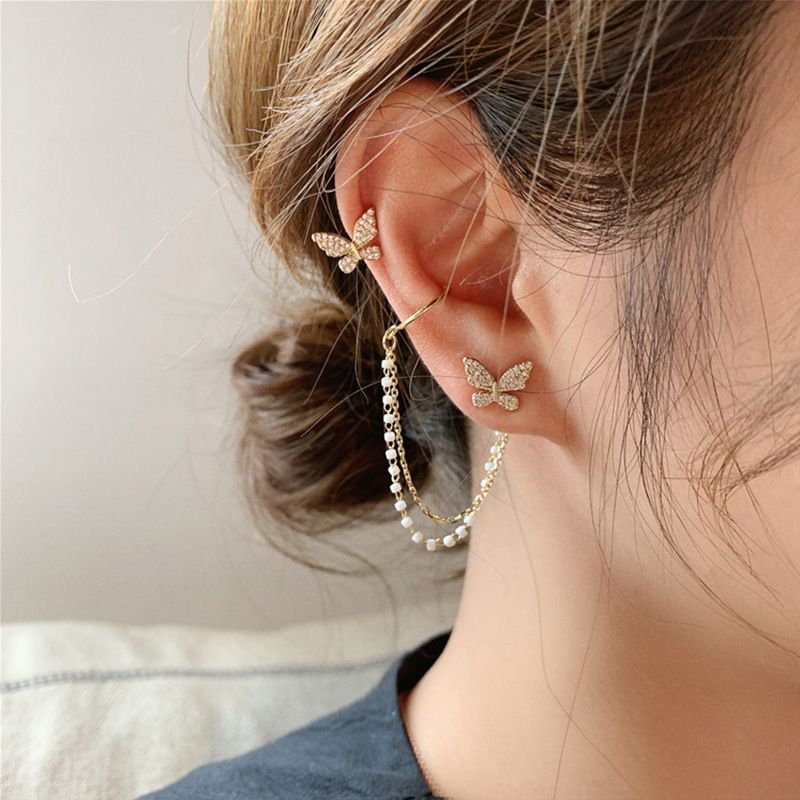 Dongdaemun Asymmetrical Super Diamond Meteor Earrings Temperament Earrings