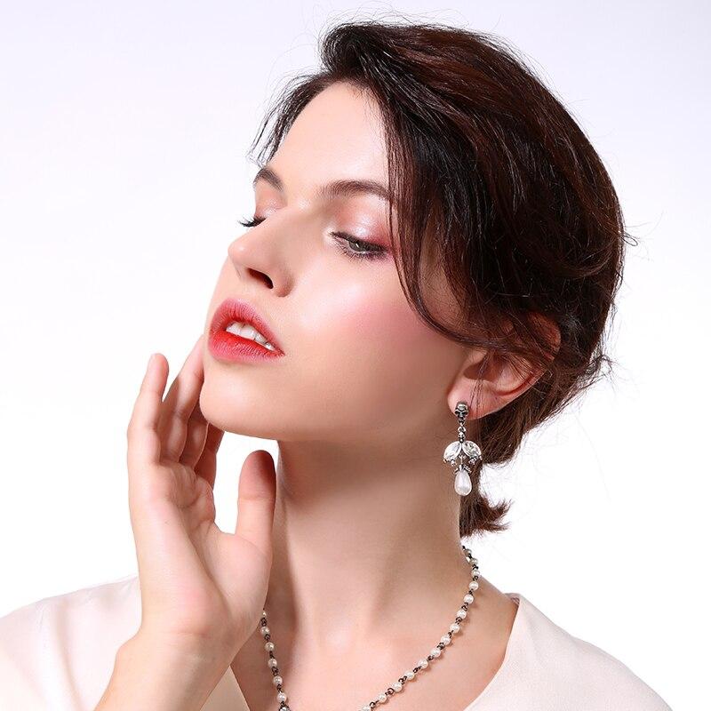 Retro Gothic Pearl Stud Earrings Female Personality European and American Fashion Influx Earrings