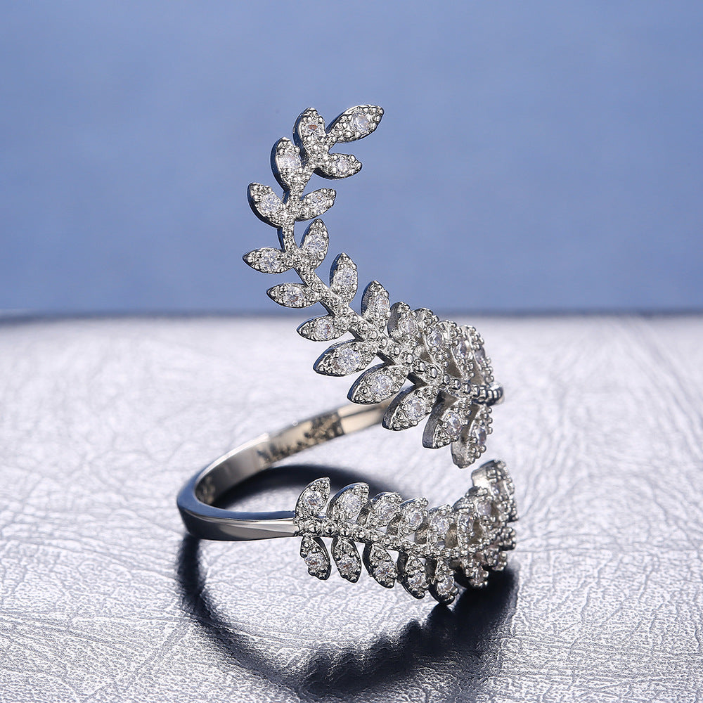 Plant leaf long ring