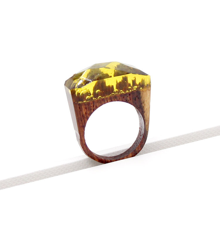 Wood ring characteristic ring resin ring