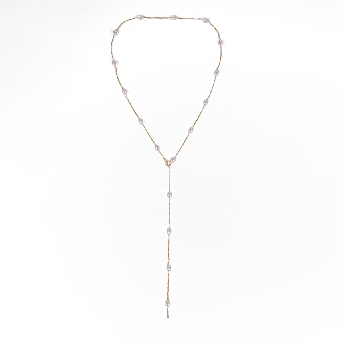 Tassel Pearl Chain Necklace