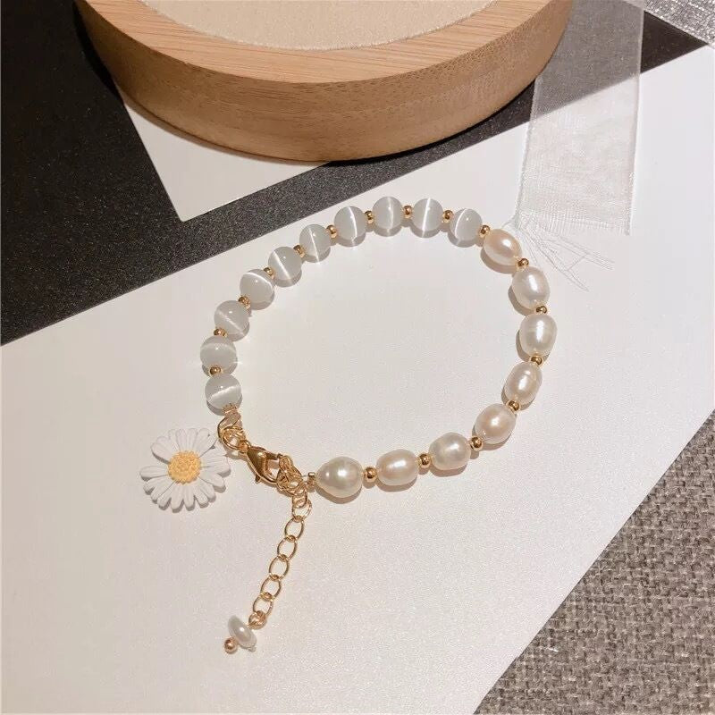 Baroque freshwater pearl bracelet women