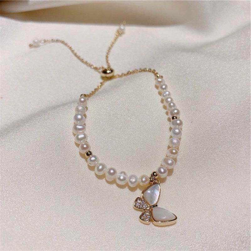 Baroque freshwater pearl bracelet women