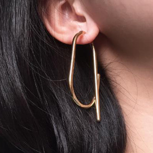 Staggered hoop earrings