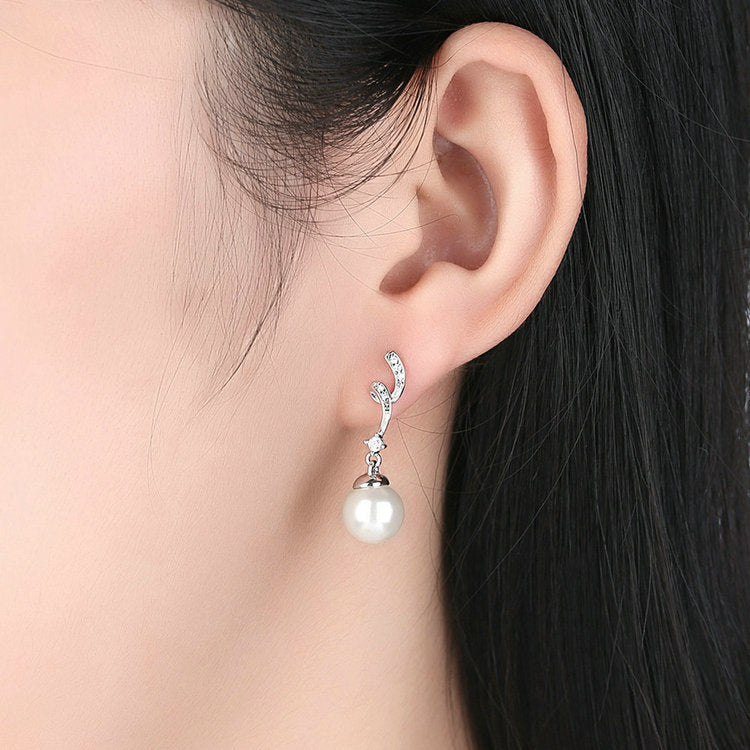 Pearl earrings