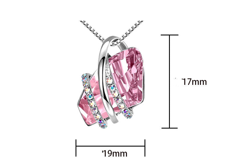 New Style Crystal Necklace European And American Explosive Fashion Pendant