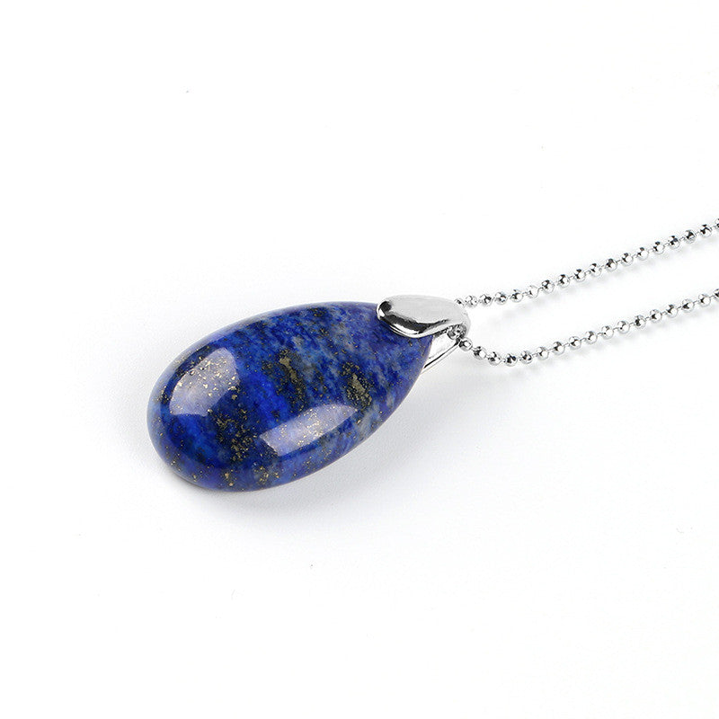 Crystal drop pendant necklace