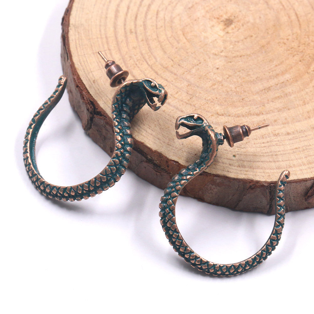 Individual snake earrings