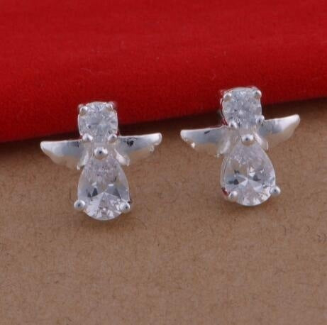 Angel Diamond Stud Earrings