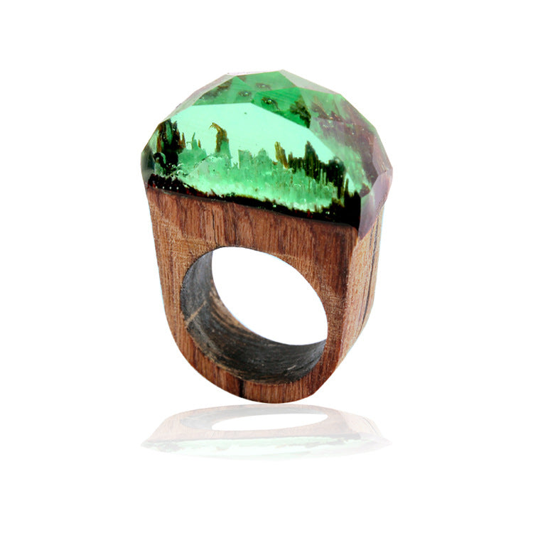 Wood ring characteristic ring resin ring