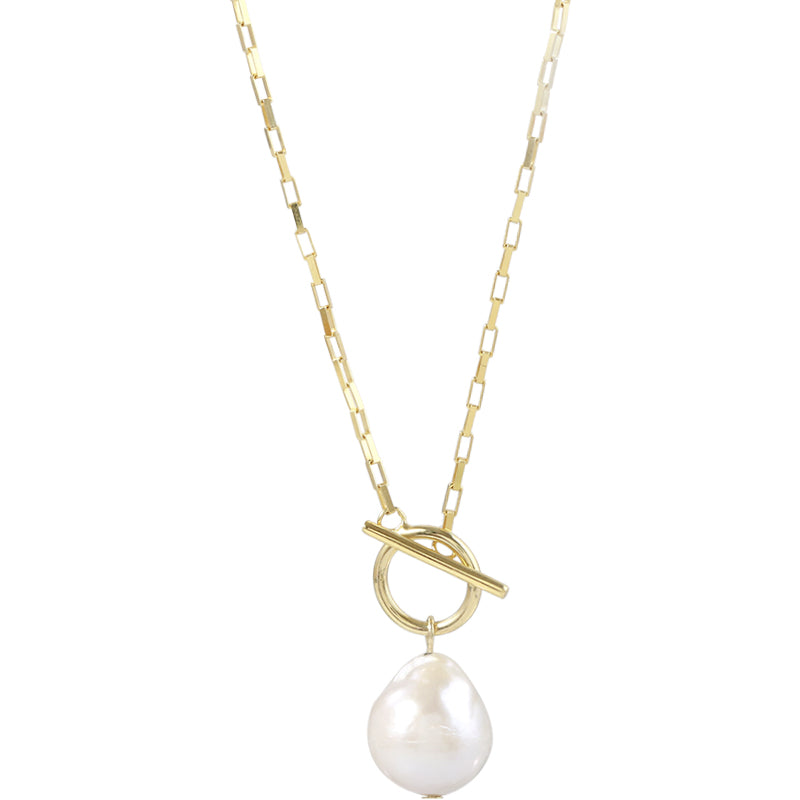 Baroque natural pearl necklace