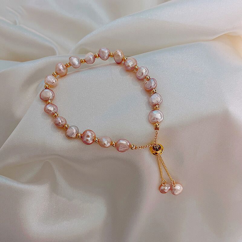 Baroque freshwater pearl bracelet women