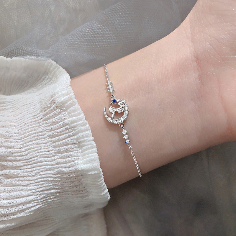 Diamond Moon Little Prince Bracelet Simple And Sweet