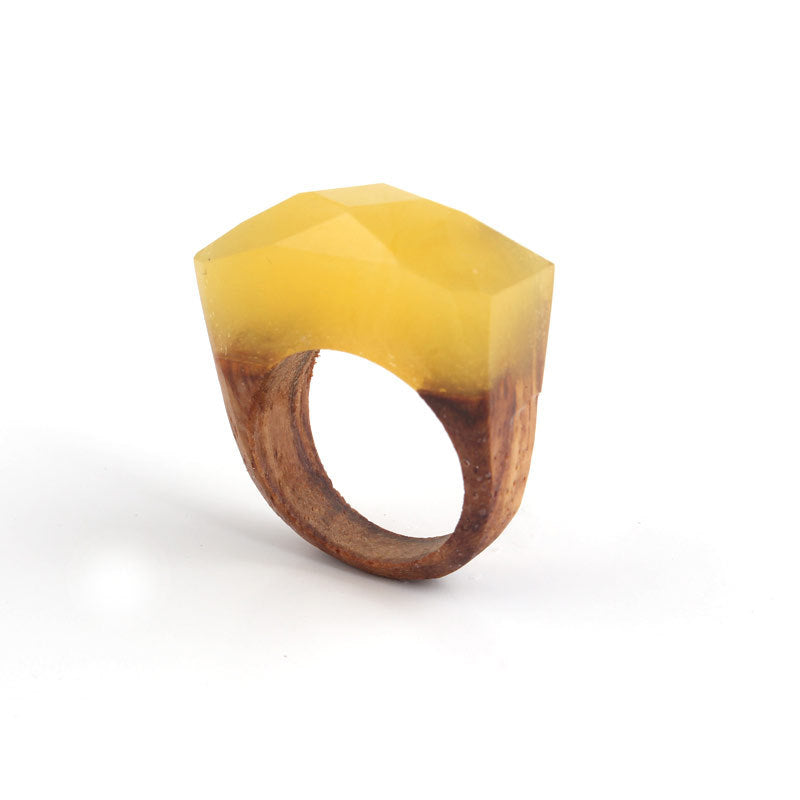 Wood ring characteristic ring resin ring