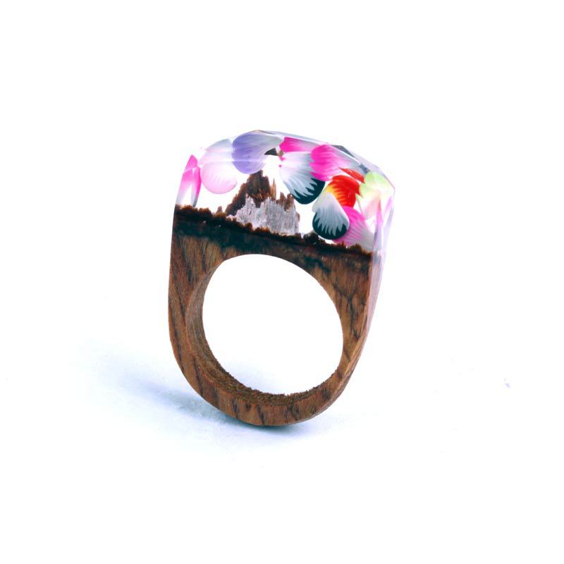 Wood ring characteristic ring resin ring