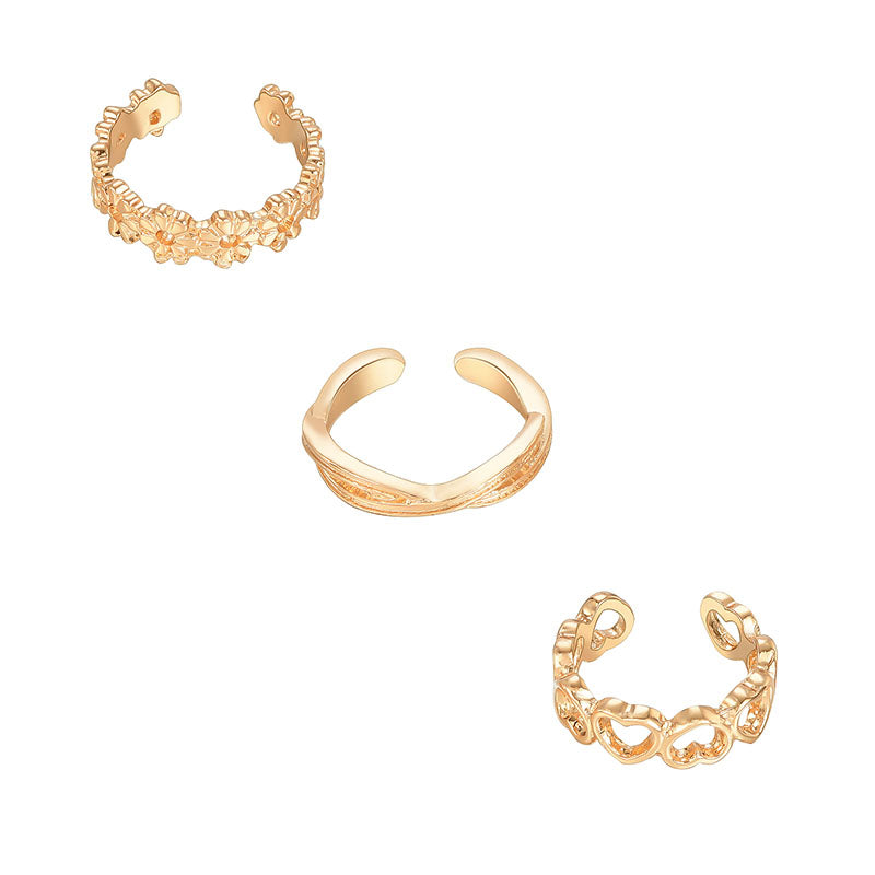 Fashion New Ladies Alloy Ring Alloy Ring Set