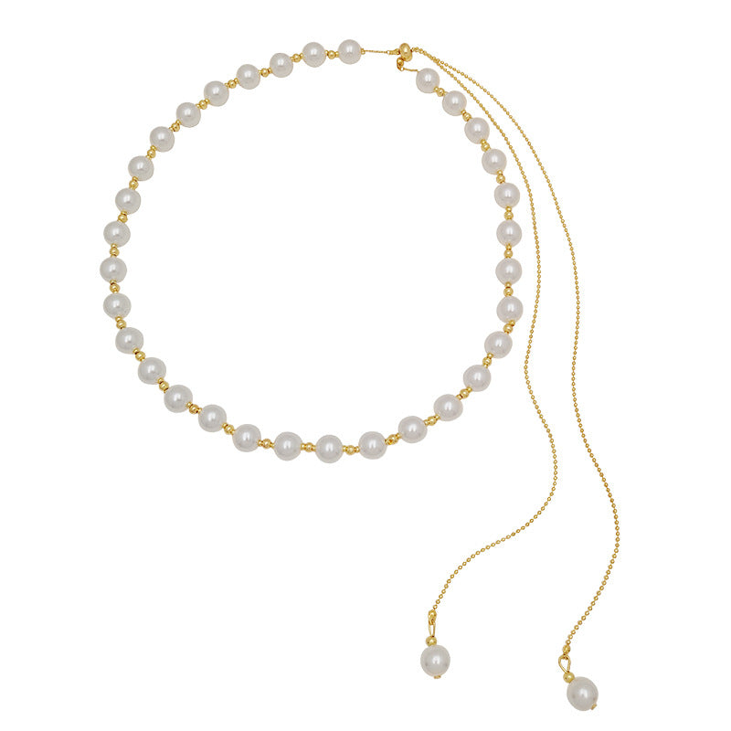 Celebrity Style Pearl Pull-out Delicate Necklace