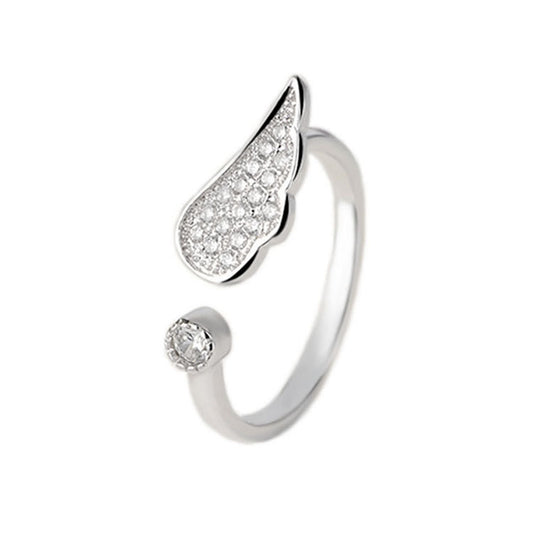 Wing Silver Female Ring Angel Ring Jewelry