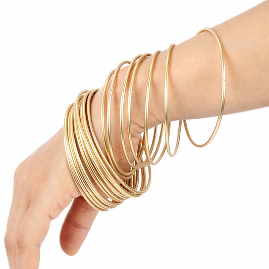 Simple wild gold bracelet