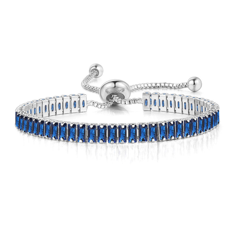 Zircon full diamond adjustable crystal bracelet